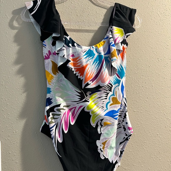 Trina Turk Ruffle One Piece Swimsuit - Picture 2 of 4